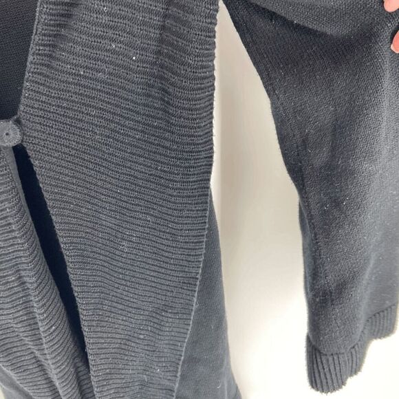 Cabi Black Midi length Long Ribbed Tight Knit Button Cardigan Womens XSmall - Picture 2 of 5
